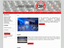 Tablet Screenshot of diraudiovisuales.com